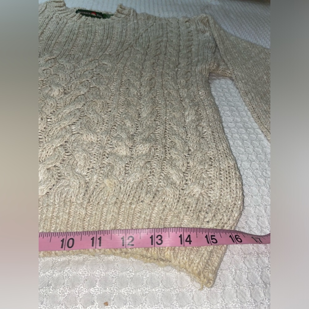 Linen Cable knit Sweater - Picture 8 of 12